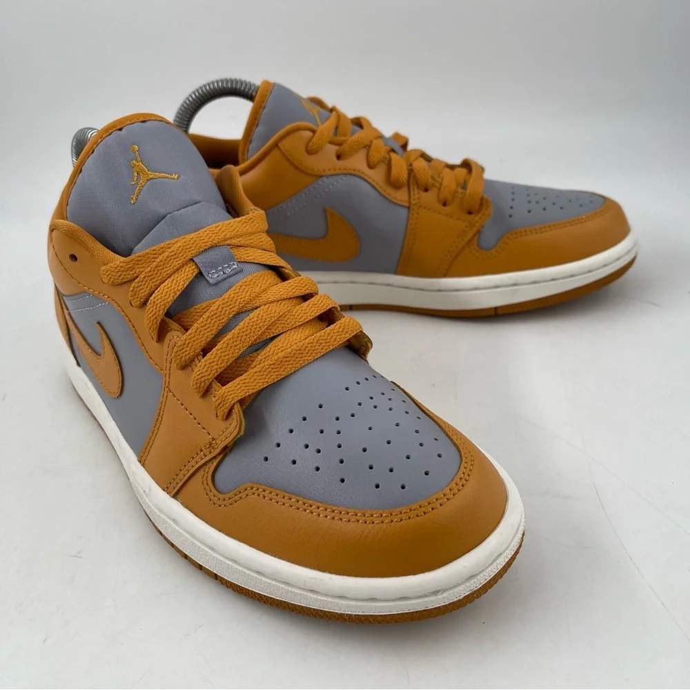 👞 Nike Air Jordan 1 Low - Size 8 - Cement Grey Chutney Sail Sneakers